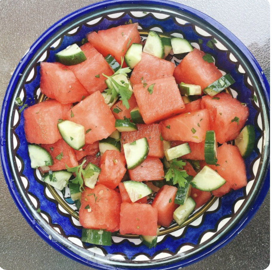 Cucumber Watermelon Salad